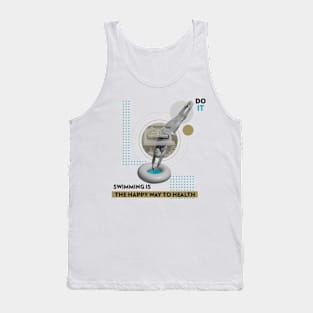 Swimming Swimmer Vintage Swim Team Tank Top